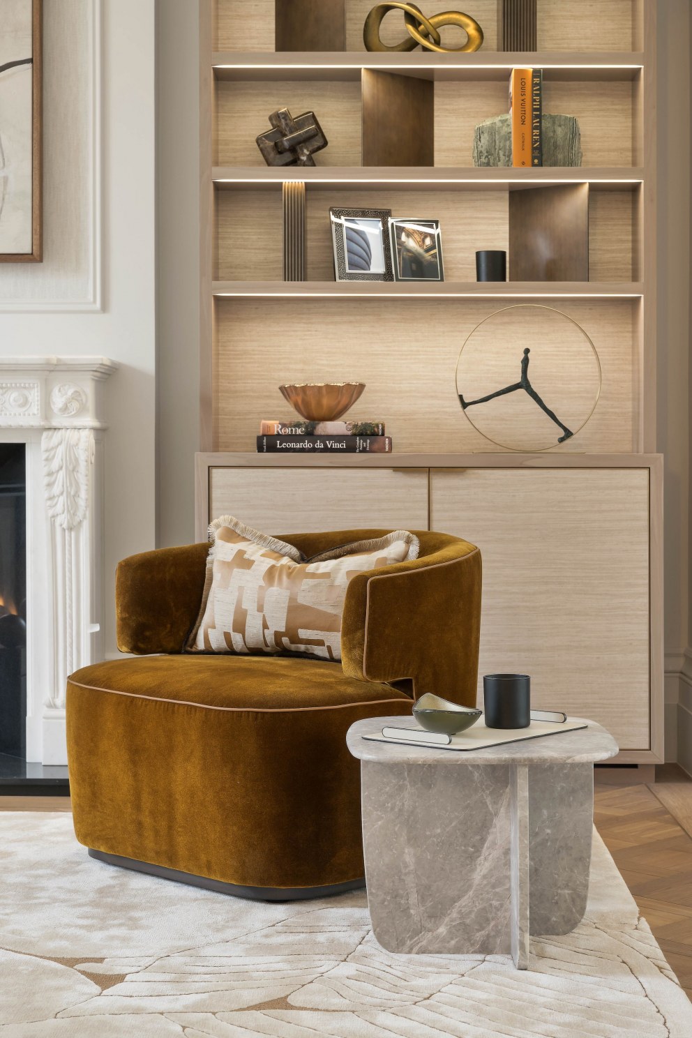 Grade II listed Georgian Townhouse | Reception Room Chair and joinery  | Interior Designers